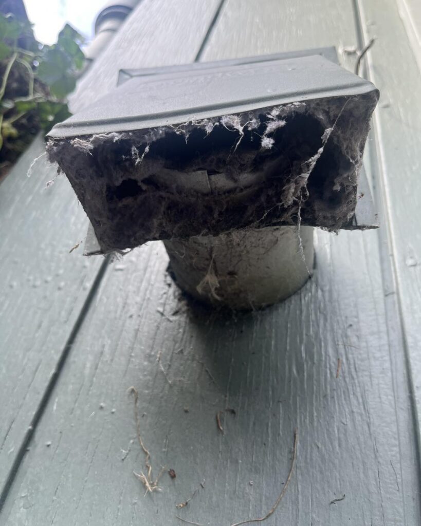 Dryer Vent that needs cleaning